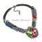 Fashion multicolors rhinestone alloy necklace for girls