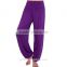 Breathable cotton soft colorful yoga pants for women