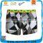 Mans Boxer Cotton Underwear Suit Checks Printed Brief with Elastic Band