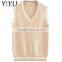 Newest winter fall girl lovely apricot school uniform sweater vest