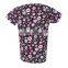 New sexy selling printed medical scrub for women mock wrap sets