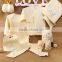 Spring style solid color animal pattern baby gift set clothes