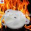 Black and white flame-retardant hook and loop for aerospace