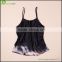 Silk design Wholesale women fashion tank top silk knitted lady tank top ladies clothes night gown GVGX0004