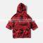 B40689A 2017 autumn top sale boys army printed pullover hooded sweatshirt