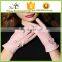 hot product fashion pink leather glove wholesale with bow