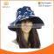 Women Cotton Floral Bucket Wide Brim Outdoor Beach Sun Hat Hawaiian Pattern