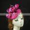 2016 Boutique Women Fascinator Barrette with Tulle and Feather Accent