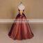 Transparent patterns of lace birthday party dress evening party dress