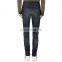 man denim leather pacth skinny fit stretch denim jeans men trousers street wear pants ripped jeans oem oed service