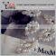 Factory main product !4.5*2.5CM Clear Silver beaded pearl wedding Dress flower Appliques