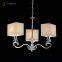 Rima1697 decoration chrome color cloth fabric shade hotel steel wall light