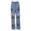 Casual Blue Butterfly Printed Wide Leg Pants Denim Streetwear Ladies Jeans 2020 High Waist Jeans Pants For Women Baggy