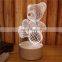 Acrylic 3D LED Night Light Base Creative 3D Illusion Night Lamp LED Lighting Base For Acrylic