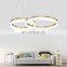 Modern minimalist living room chandelier post-modern creative ring led light restaurant cafe chandelier single head