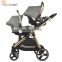 2020 new factory EN1888 0-36 Months baby twin stroller 3 in 1