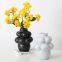 Grape-Shaped Soft Lovely Modern Simple Grey Ceramic Vase For Home Hourse Showroom