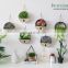 Modern simple metal simulation plant wall decoration creative home wall decoration flower basket pendant round shelf