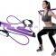 Body Fit Equipment Pilates Pull Rope Detachable Pilates Bar Yoga Stick Fitness Rod with Foot Loop