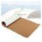 EVA Foam Faux Brown flooring Deck Sheet Boat Yacht Synthetic Brown and White Lines marine mat