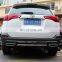 For Toyota RAV4 RAV-4 2013-2015 Front+ Rear Bumper Diffuser Bumpers Lip Protector Guard skid plate ABS Chrome finish 2PES