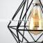 Nordic Pendant Lights Modern Industrial Vintage Iron Art Cage Hanging Ceiling Lamp E26 E27 LED Bulb