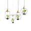 Creative Aluminum Single Head Pendant Light Wrought Iron Plant Chandelier