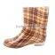 ladies girls transparent straps pvc rain boots