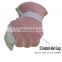 HANDLANDY pink goatskin leather work gloves safety,garden gloves HDD5040