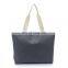 Ladies Colored Stripe Tote Storage Bag Cotton Canvas Shopping Handbag