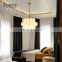 Luxury Style Indoor Decoration Villa Hotel Pendant Lighting Gold Glass Chandelier