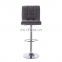 Black Upholstered Chrome Bar Stool High Chair CL - 3232 - 1