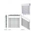 Outdoor Aluminum Venetian Blind Motorized, Z-90 Shaped Vertical Venetian Blinds Shades