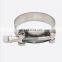 T type strong throat hoop 201 semi steel clamp with spring type stainless steel V-shaped groove clamp