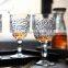 Vintage European Amber Water Goblets Sunflower Grey Colored Glass Goblet Glass Shot Champagne Glass Kitchen Wares