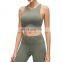 Seamless Yoga Long Sleeve Crop Top High Waist Legging Gym Yoga Set Sports Bra Legging Fitness Yoga Sets