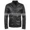 Leather Jackets Leather Motorcycle High Street Leather Autumn Winter Pocket Windproof