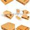 Large Size Organic Bamboo cutting board 4 Tray Plastic Drawers Chopping Board With containers Compartment Storage Bamboo Lids