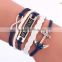 Pink infinity bracelet anchor Bracelet love bracelet charm bracelet anchor jewlery for women