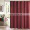 FAUX SILK WITH METALLIC ACCENTS SHOWER CURTAIN WITH 12 ROLLER HOOKS