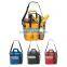High Quality Deluxe Polyester Flip Flap Dual Compartment Insulated Lunch Bag