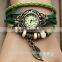 wholesale vintage ladies watch leaf bracelet