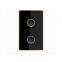 New Arrival Curved Glass Touch Panel Switch ZigBee Aluminum Frame Tuya Smart Home Light Wall Switch