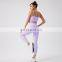Recycle Women Yoga Set Breathable Recycle Nylon Women Sports Bra Sets for Women High Waist Workout Gym Set