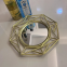 Wholesale Luxury Rose Gold Colored Plastic Mirrored Fruit Pink Charger Plates For Wedding Christmas