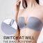 Wholesale Women's Constant Convertible Strap Lightly Lined Demi Bra Half-Cup Bra Strapless Bra
