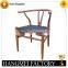 upholstered stackable aluminum wishbone Y chair