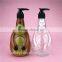 transparent christmas item plastic reindeer decorative bottles for shampoo/skin care/hand soap