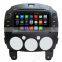 Wecaro Android 4.4.4 navigation system 8" touch screen for mazda 2 car stereo WIFI 3G 1.6 ghz cpu 2010-2012