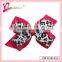 2014 Popular beautiful double layer no fade no smell ribbon bow korean hair clip (DW--0015)